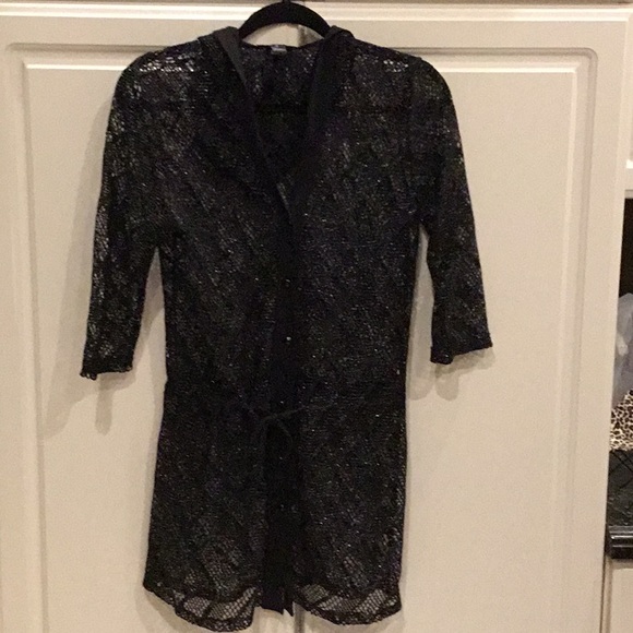 Club Z Collection Black & Silver Cover-Up - Picture 1 of 7